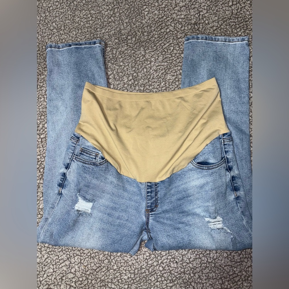 🌺 3 For $20 ~ Time And Tru Maternity Women’s Jeans Size Large 12 14 GUC